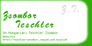zsombor teschler business card